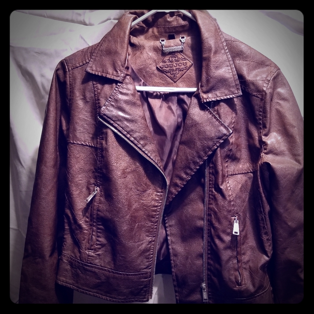 Brand new Joujou leather jacket Sz.L